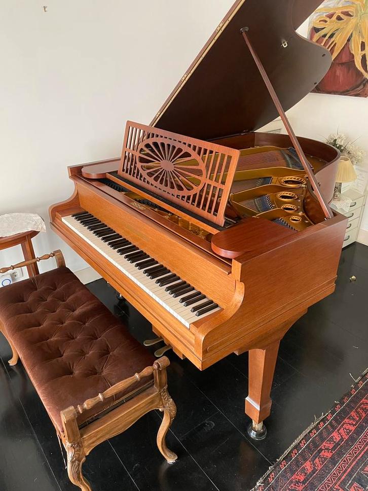 C. Bechstein salonvleugel, Muziek en Instrumenten, Piano's, Gebruikt, Vleugel, Bruin, Ophalen