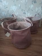 3x Decoratieve manden, Overige materialen, Mand, Rond, Ophalen of Verzenden