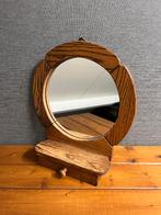 Vintage spiegel met bakje . GRATIS OP TE HALEN !, Ophalen, Rond, Minder dan 50 cm