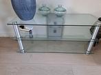 Glazen TV/ audi meubel NIEUW NIEUW, Ophalen, 100 tot 150 cm, Nieuw, Glas