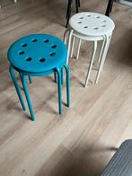 IKEA Krukjes - Stapelbaar & Handig!, Huis en Inrichting, Stoelen, Ophalen, Kunststof, Twee, Wit