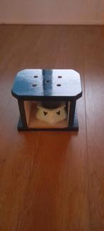 Houten Stoofje met Porseleinen Inzet, Ophalen, Gebruikt