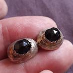 Antieke Zilveren Biedermeier Rouw Broche van Oorbellen, Verzenden, Zilver, Broche