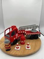 Brandweerwagen ladder met poppetje, pionnen en brandkraan, Ophalen of Verzenden, Zo goed als nieuw