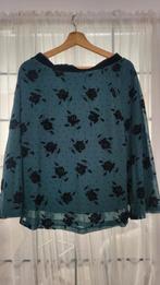 King Louie Klokrok - Maat L - Groen met Rozen, Kleding | Dames, Maat 42/44 (L), Ophalen of Verzenden, Zo goed als nieuw, King Louie