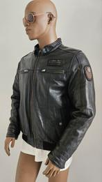 PME Legend stoer model leren jas / bikers jacket (L) zwart