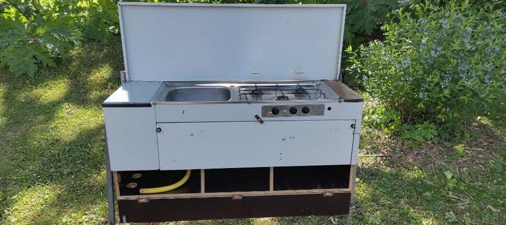 Alpenkreuzer keukenblok voor in de tent., Caravans en Kamperen, Kampeeraccessoires, Gebruikt, Ophalen