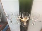 Antieke Kristallen Wijnglazen Set, Ophalen of Verzenden