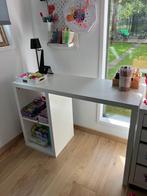 2 x Ikea Kallax Bureau, wit, 111x39 cm, Huis en Inrichting, Bureaus, Ophalen, Zo goed als nieuw, Bureau