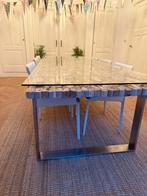Unieke Design Eettafel (6-8)- Zo Goed Als Nieuw!, Ophalen, 100 tot 150 cm, Glas, 200 cm of meer