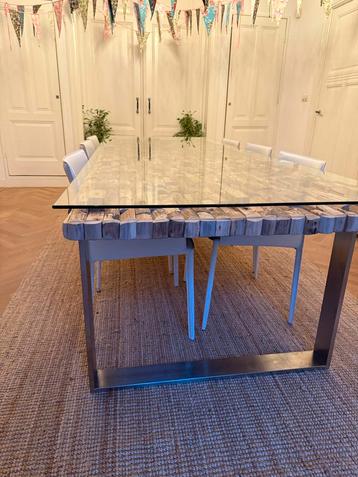 Unieke Design Eettafel (6-8)- Zo Goed Als Nieuw! beschikbaar voor biedingen