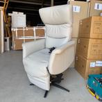 Opruiming! Sta op stoel | Grijs Leder | Accu |, Ophalen, ., Minder dan 75 cm, Modern | Luxe | Landelijk | klassiek