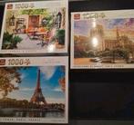 3 complete puzels 1000 stukjes per puzzel, Ophalen, Zo goed als nieuw