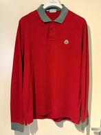 Moncler polo, longsleeve heren slim fit maat XL, Ophalen of Verzenden, Zo goed als nieuw, Maat 56/58 (XL), Zwart