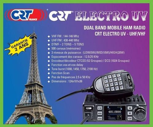 CRT CRT-ELECTRO UV 2meter / 70cm tranceiver, Telecommunicatie, Zenders en Ontvangers, Nieuw, Zender en Ontvanger, Ophalen of Verzenden