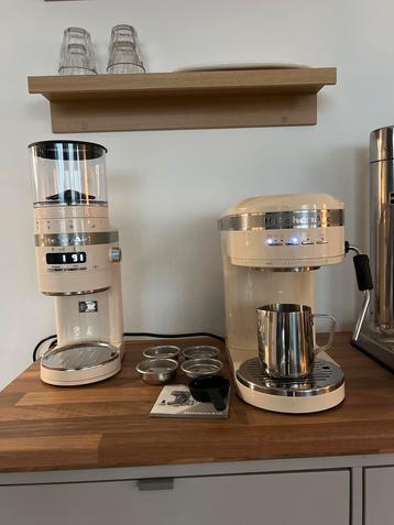 KitchenAid Artisan Espresso Set - Crème Wit - Nieuwstaat! beschikbaar voor biedingen