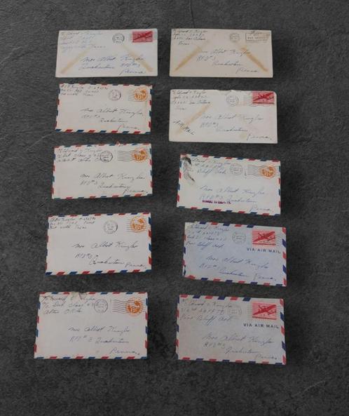 U.S. WO2 Air Force/pilot letter mail, Verzamelen, Militaria | Tweede Wereldoorlog, Luchtmacht, Overige typen, Ophalen of Verzenden