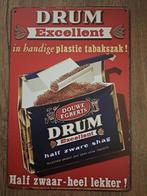 Blikken DRUM TABAK retro reclame bord., Verzamelen, Merken en Reclamevoorwerpen, Nieuw, Reclamebord, Verzenden