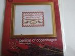 BORDUURPAKKET MERKLAP NIEUW - PERMIN OF COPENHAGEN, Ophalen of Verzenden, Nieuw, Borduurpakket