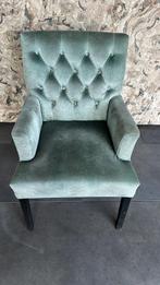 2 mintgroene stoelen, Huis en Inrichting, Fauteuils, Ophalen, Zo goed als nieuw, Minder dan 75 cm, 50 tot 75 cm