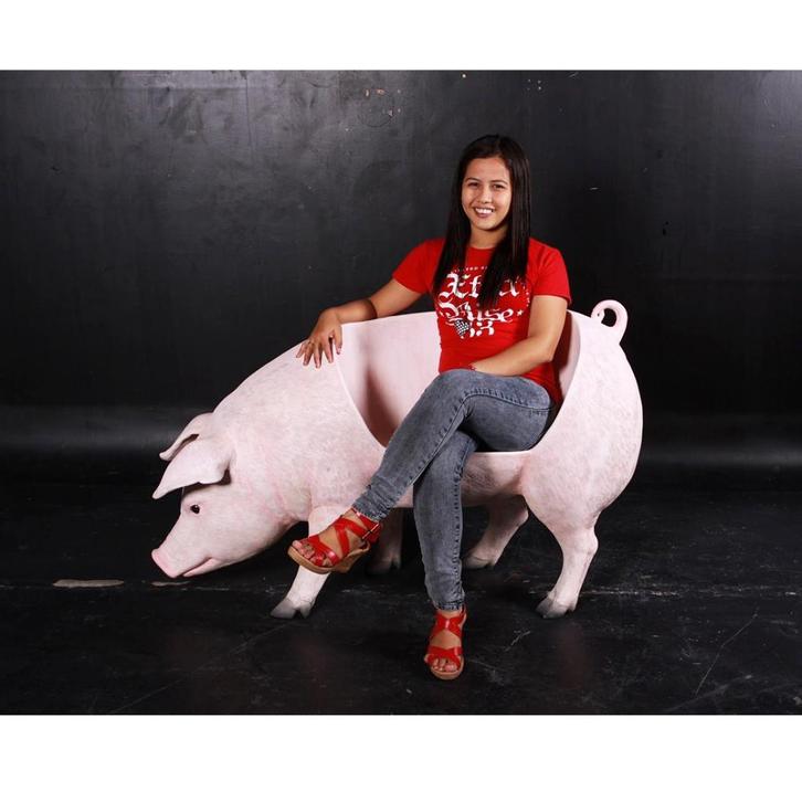 Fat Pig Bench – Bank Varken Breedte 128 cm, Verzamelen, Dierenverzamelingen, Nieuw, Ophalen