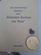 Kleinste boek ter wereld zilver, Antiek en Kunst, Curiosa en Brocante, Ophalen