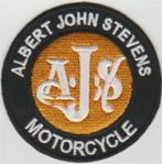 AJS Albert John Stevens stoffen opstrijk patch embleem #3, Ophalen of Verzenden, Nieuw