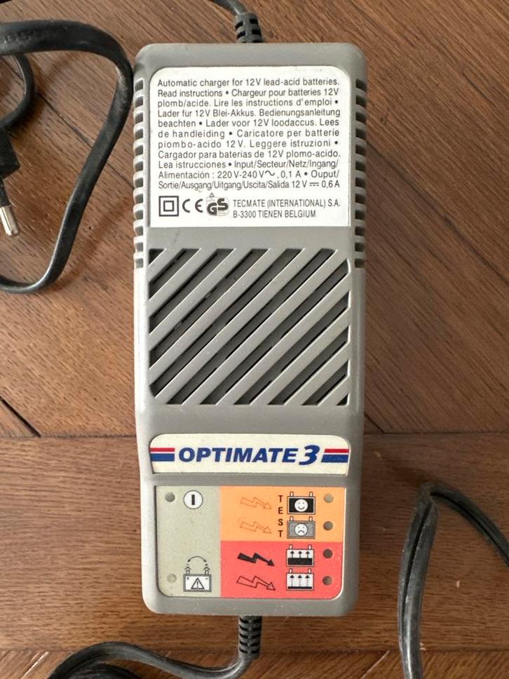 Optimate 3 acculader, Motoren, Accessoires | Onderhoudsmiddelen, Ophalen of Verzenden