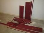Knutselhout rood gelamineerd + afwerkstrip, Doe-het-zelf en Verbouw, Hout en Planken, Ophalen, Minder dan 25 mm, Overige typen