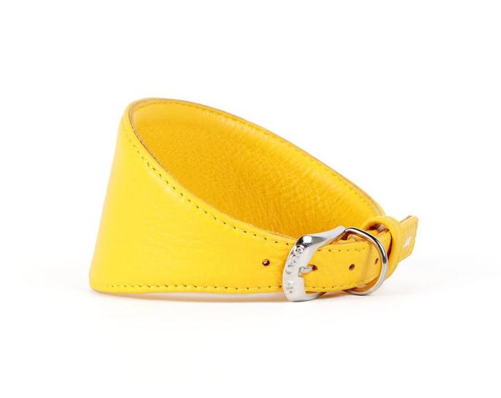 WAUDOG Glamour Halsband Windhond Geel Nek 29-35 cm KOOPJE!!!, Dieren en Toebehoren, Hondenhalsbanden en Penningen, Nieuw, Handgemaakt