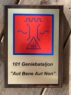 Schild 101 Geniebataljon Koninklijke Landmacht, Verzamelen, Militaria | Algemeen, Ophalen of Verzenden, Landmacht, Nederland, Embleem of Badge