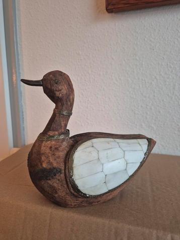 Antieke houten eend Indiaas.  beschikbaar voor biedingen
