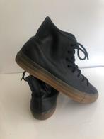 Zwarte Leren Converse Sneakers,40, Ophalen of Verzenden, Gedragen, Zwart, Sneakers of Gympen