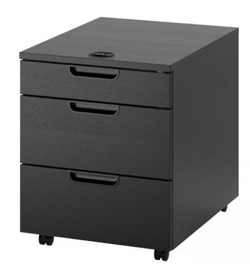 IKEA GALANT Lade-unit zwart (2x) (beschadigd) - afbeelding 1