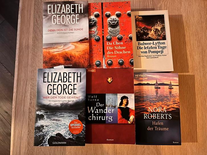 Boekenpakket – literaire romans & thrillers, duits, Boeken, Avontuur en Actie, Zo goed als nieuw, Ophalen