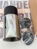 Hanglamp E27 Zwart Chroom Chrome Metaal Glas 30CM lang Nieuw, Huis en Inrichting, Lampen | Hanglampen, Nieuw, Ophalen of Verzenden