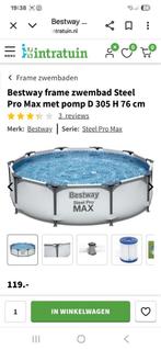 Bestway steel pro max, Ophalen, Minder dan 80 cm, Rond, 300 cm of meer