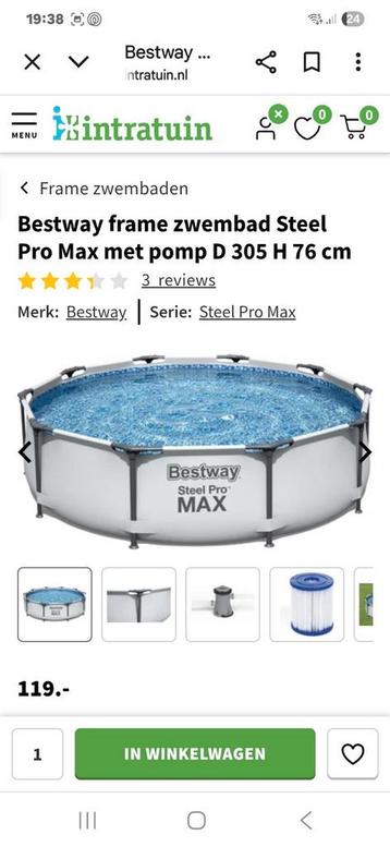 Bestway steel pro max beschikbaar voor biedingen