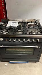 Boretti 5 pits zwart, Witgoed en Apparatuur, Fornuizen, D, Hete lucht, 60 cm of meer, Boretti