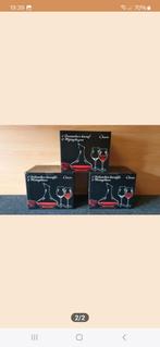 Wijnkaraf met twee glazen, Ophalen, Glas of Glazen, Nieuw, Glas