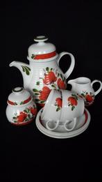 Oranje KOFFIE SERVIES - Bavaria Winterling RÖSLAU - 5 Delig, Ophalen of Verzenden, Huis en Inrichting