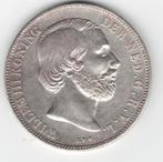 25-1460 Nederland 1 gulden 1865, Postzegels en Munten, Munten | Nederland, 1 gulden, Koning Willem III, Verzenden, Zilver