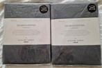 2x Dekbedovertrek 1-persoons Luxury Linen Antraciet Nieuw!!, Eenpersoons, Dekbedovertrek, Nieuw, Ophalen of Verzenden