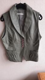 Leren damesgilet Stroke by Berry Thielens, Kleding | Dames, Bodywarmers, Ophalen of Verzenden, Zo goed als nieuw, Maat 42/44 (L)