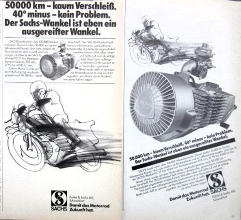 8 vintage advertenties reclames Sachs motor 1976-78 motoren, Verzamelen, Merken en Reclamevoorwerpen, Gebruikt, Verzenden