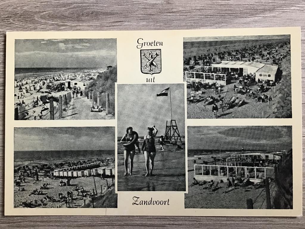 Zandvoort Groeten uit ca 1935-40, Ophalen of Verzenden, 1920 tot 1940, Ongelopen, Noord-Holland