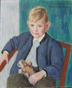 ==Marion Henseler 1894-1985==jongensportret==c a 1940==, Antiek en Kunst, Kunst | Schilderijen | Klassiek, Ophalen of Verzenden
