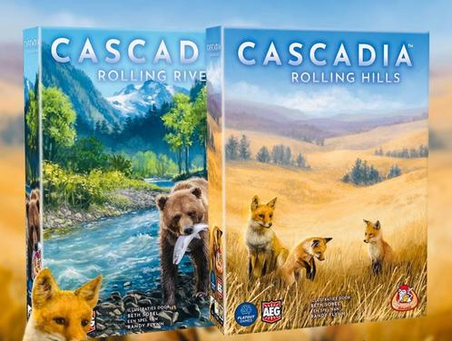 Cascadia Rolling Hills - Rolling Rivers | Aanbieding - Nieuw, Hobby en Vrije tijd, Gezelschapsspellen | Bordspellen, Nieuw, Een of twee spelers