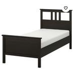 Hemnes 1 persoons bed zwart/bruin., 90 cm, Gebruikt, Ophalen of Verzenden, Eenpersoons