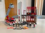 Playmobil brandweerkazerne en brandweerwagen, Ophalen, Gebruikt